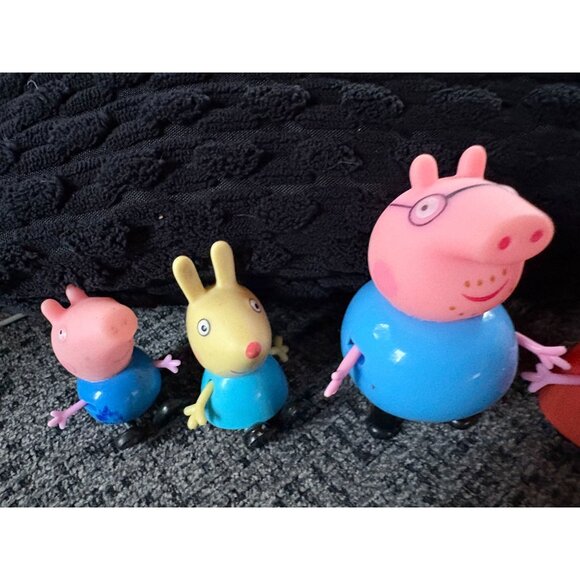Peppa Pig Family & Friends 6-Piece Figurine Set 2"-3" Plastic Toys Vibrant Color - Picture 7 of 7